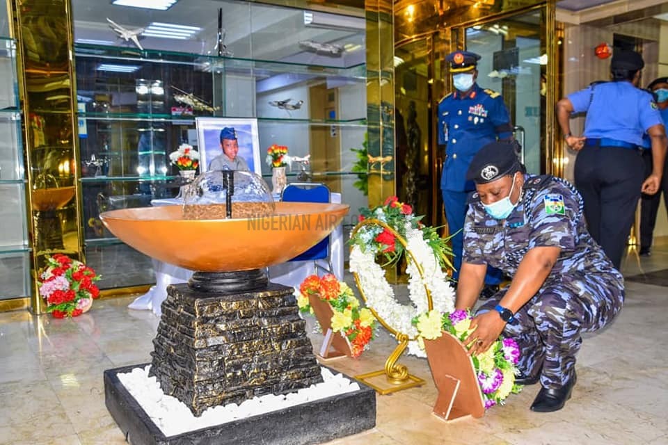 DELEGATION OF SENIOR FEMALE POLICE OFFICERS PAY CONDOLENCE VISIT TO HQ NAF