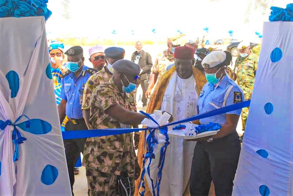 CAS REITERATES COMMITMENT TO ENSURING SECURITY, SAFETY OF NIGERIANS AS NAF COMMISSIONS NEW MEDICAL CENTRE, OTHER INFRASTRUCTURAL PROJECTS IN KERANG, PLATEAU STATE