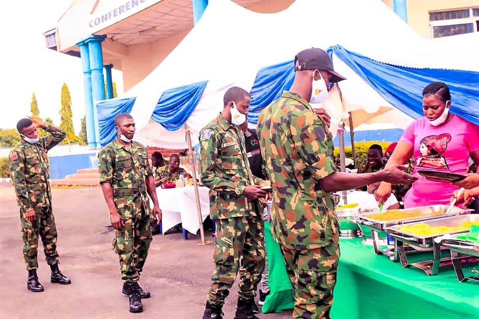 EID-EL-FITR: CAS CELEBRATES SALAH WITH FRONTLINE TROOPS, CHARGES THEM NOT TO GIVE BANDITS BREATHING SPACE