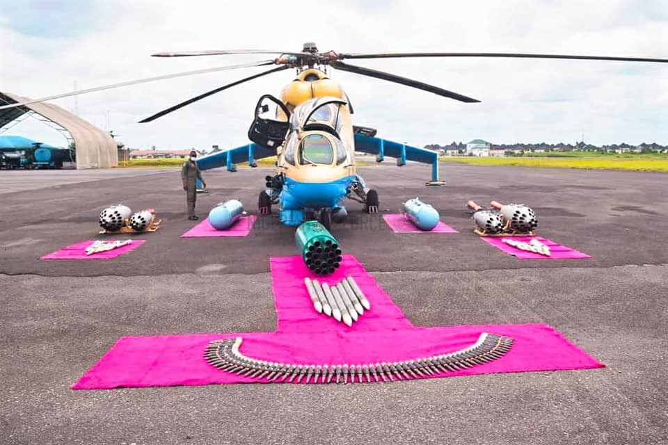 NAF COMPLETES REACTIVATION OF ANOTHER COMBAT HELICOPTER AS CAS COMMISSIONS TAILORING WORKSHOP PRODUCING PPEs, FACE MASKS IN PORT HARCOURT