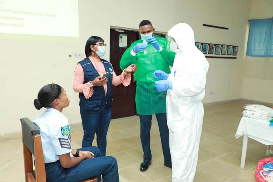 COVID-19: NAF CONDUCTS TRAINING ON SAMPLE COLLECTION FOR MEDICAL LAB SCIENTISTS, TECHNICIANS