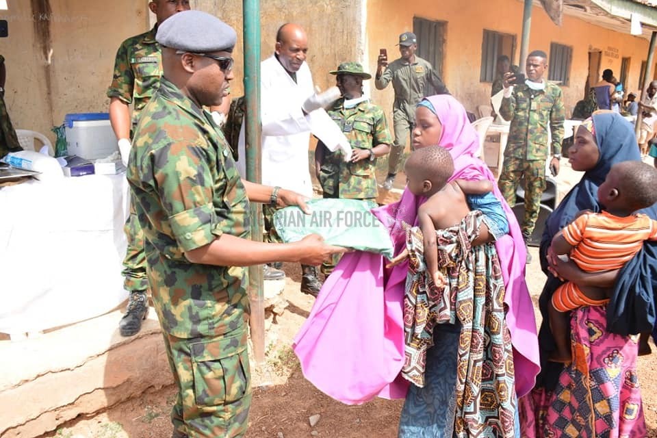 NAF PROVIDES MEDICAL SUCCOUR TO 3 COMMUNITIES ATTACKED BY BANDITS IN KADUNA STATE