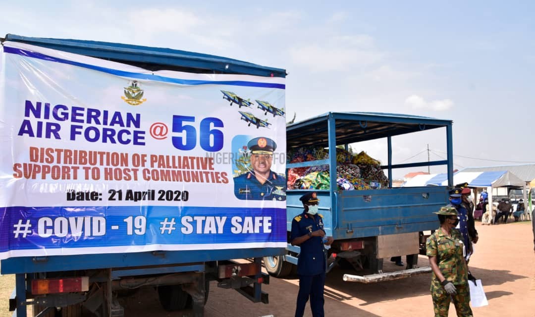 NAF@56: NAF DISTRIBUTES FOOD ITEMS, OTHER PALLIATIVES TO HOST COMMUNITIES IN ABUJA TO MARK ITS 56th ANNIVERSARY