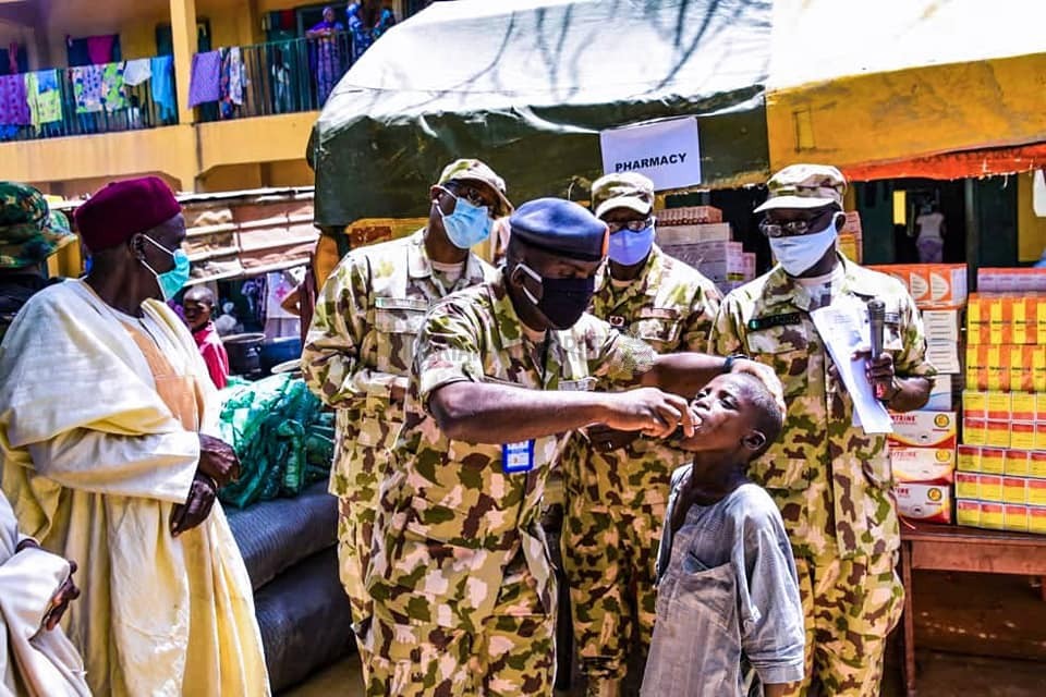 TACKLING ARMED BANDITRY: NAF TAKES FREE HEALTHCARE SERVICES TO DISPLACED PERSONS IN FASKARI, KATSINA STATE