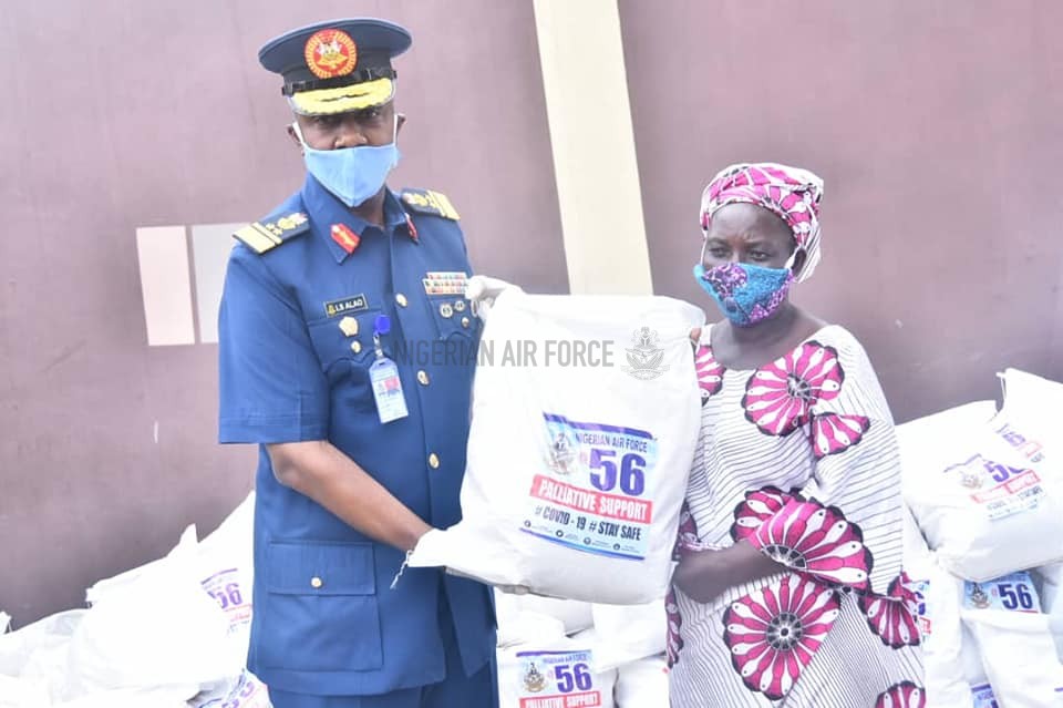 NAF@ 56: NAF DONATES PALLIATIVES TO HOST COMMUNITIES IN LAGOS, ENUGU, YENAGOA, OTHERS