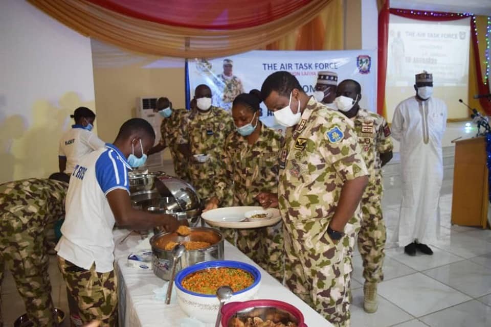 CHRISTMAS CELEBRATION: CAS FETES FRONTLINE NAF PERSONNEL IN MAIDUGURI, YOLA, KATSINA, CHARGES THEM TO REMAIN FOCUSED