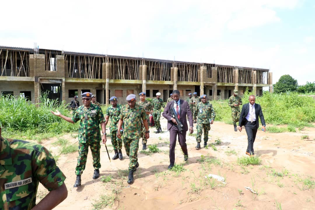 CAS AT NADCEL 2023, INSPECTS ONGOING PROJECTS AT NEW NAF BASE IN IBADAN