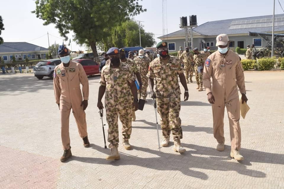 CAS IN MAIDUGURI, CHARGES TROOPS TO REMAIN RESOLUTE AND UNDETERRED