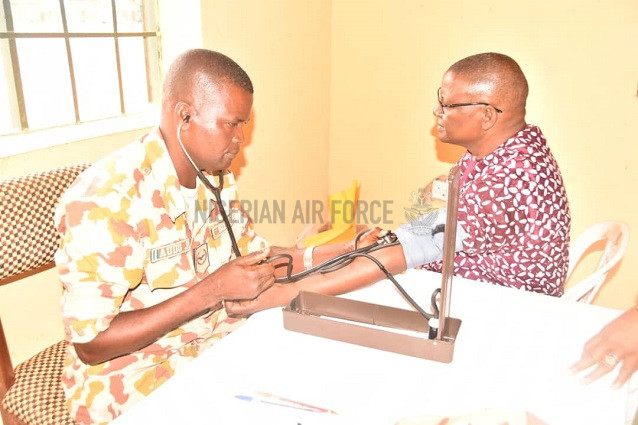 NAF FLAGS-OFF 3-DAY MEDICAL OUTREACH FOR FLOOD VICTIMS IN WAURU JABBE COMMUNITY, ADAMAWA STATE