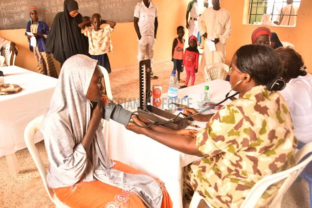 NAF FLAGS-OFF 3-DAY MEDICAL OUTREACH FOR FLOOD VICTIMS IN WAURU JABBE COMMUNITY, ADAMAWA STATE